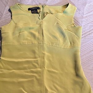 Liz Claiborne Elegant Yellow Sleeveless Dress